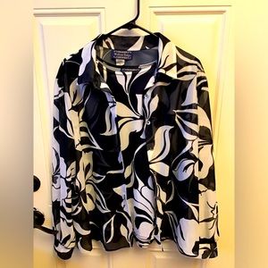 Willow black / white top